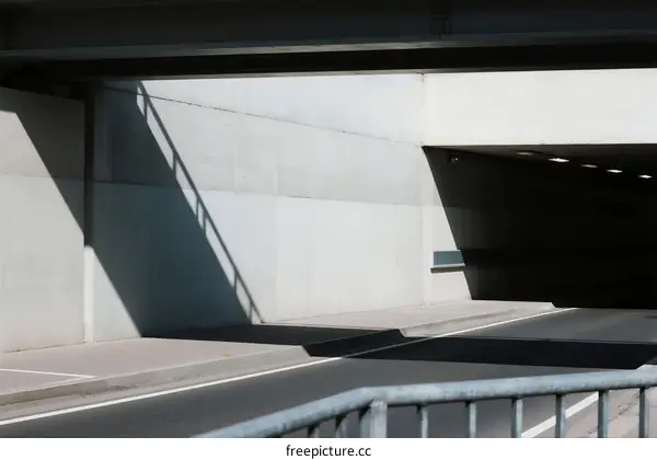 Shadows and Lines: Urban Underpass Architecture