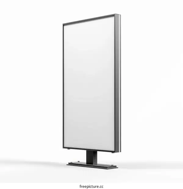 Blank Billboard Mockup on White Background