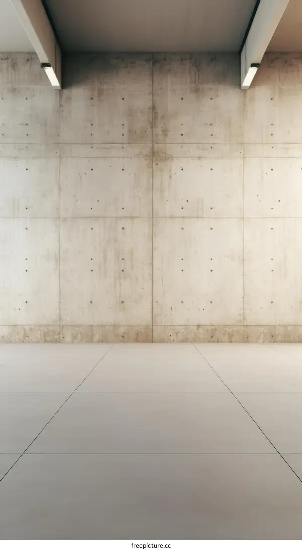 Grunge concrete wall and floor tiles background