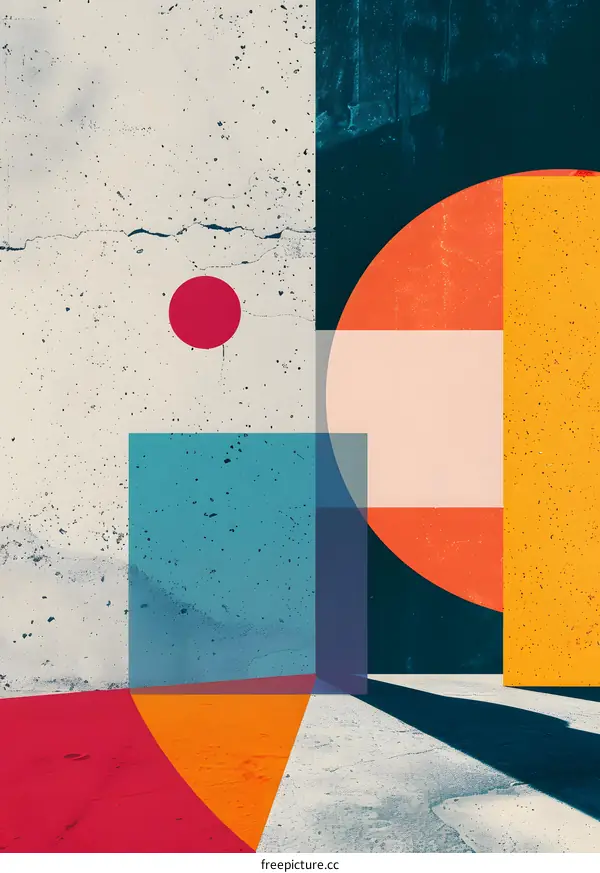 Abstract Geometric Shapes Wall Art