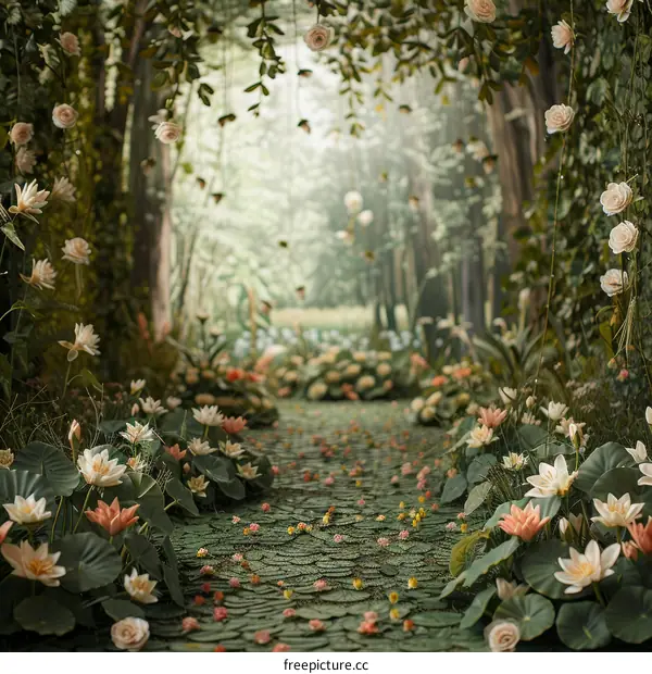 Fantasy Flowers in the Mystic Grove