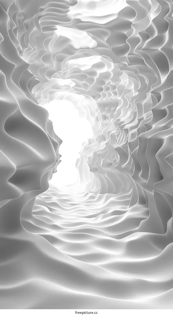 Futuristic Sci-Fi Alien Cave Tunnel