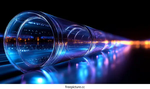 Futuristic Transparent Tube Network