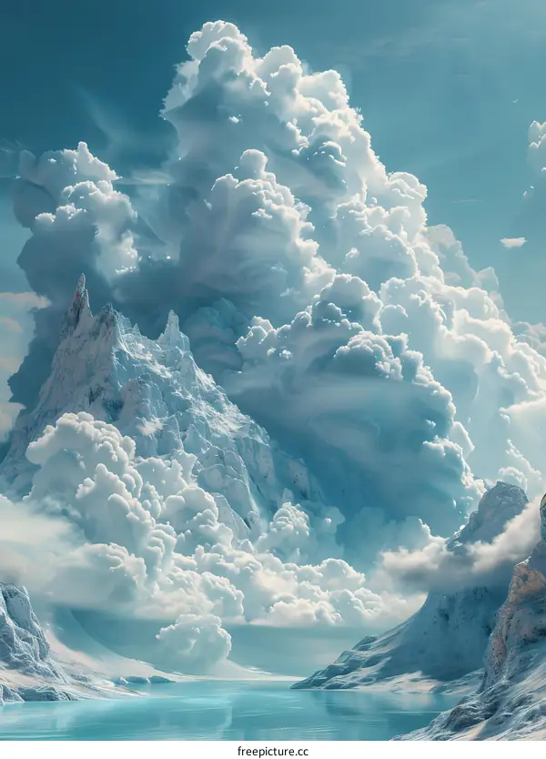 Glacier and Snow-capped Mountains