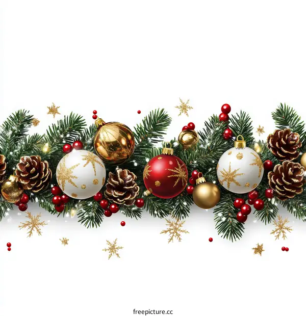 Christmas Ornament Border Design