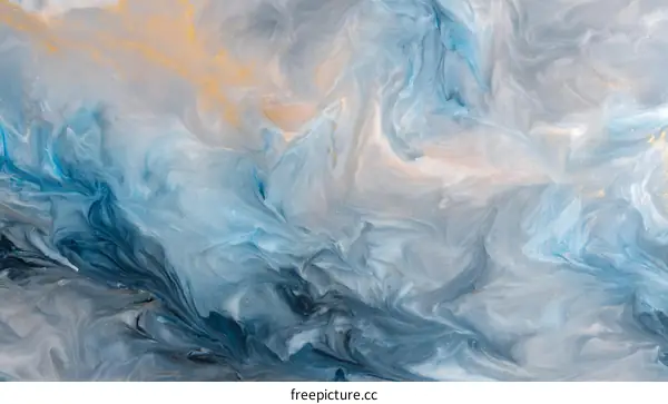 Abstract Art with Blue and Grey Hues