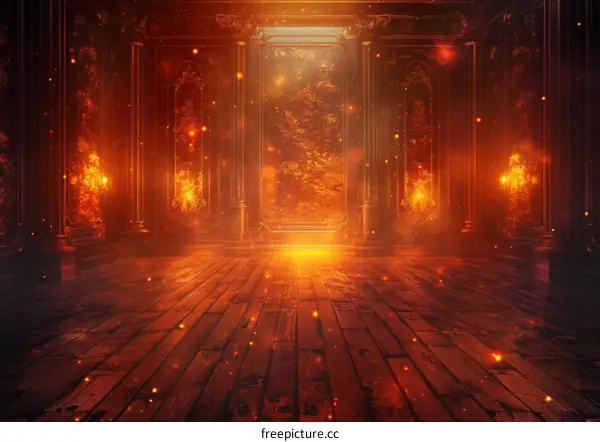 Warm and Inviting Fireplace with Glowing Embers