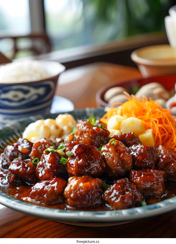 A plate of delicious food