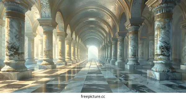 Interior of an Ancient Greek Palace