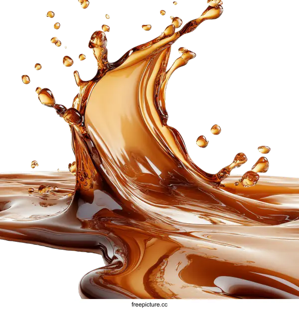 [Transparent Background PNG]Delicious Coffee Splash Illustration