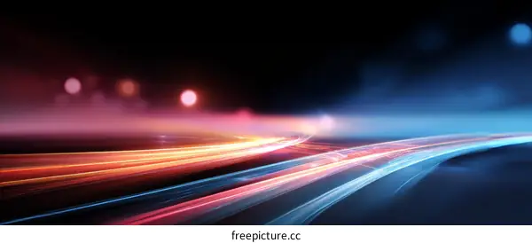 Abstract Dynamic Light Trails