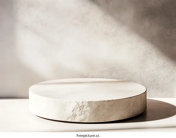 Elegant Minimalist Light Beige Display Stand