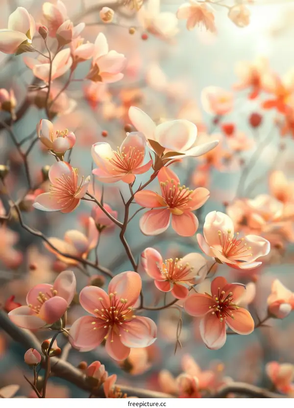 Beautiful Spring Blossom Illustration