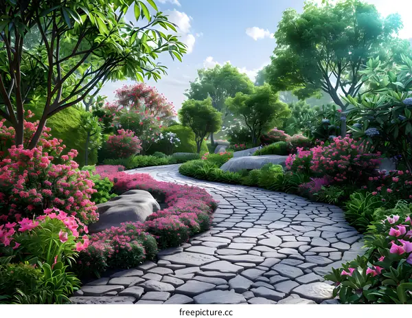 Garden landscape design renderings