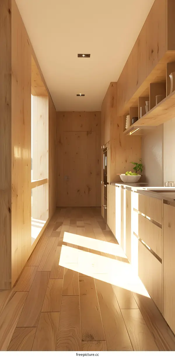 Modern Wooden Kitchen Interior Design