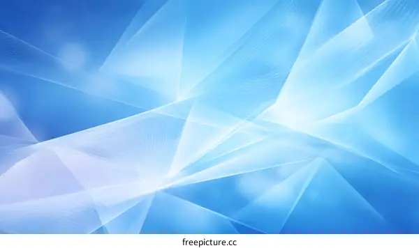 Abstract Blue and White Geometric Design