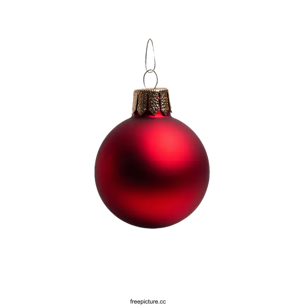 [Transparent Background PNG]Christmas Ornament Red Ball Decoration