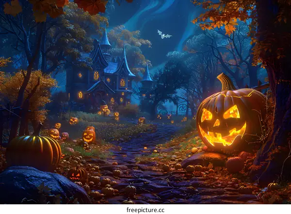 Halloween Pumpkin House