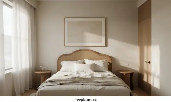 Bright Modern Bedroom with Natural Light and Minimalist Design