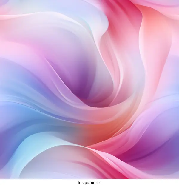 Abstract Painting with Soft Pastel Hues