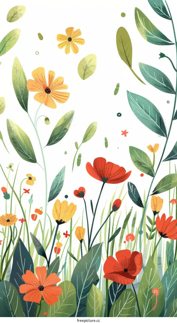 Vibrant Summer Meadow Flowers