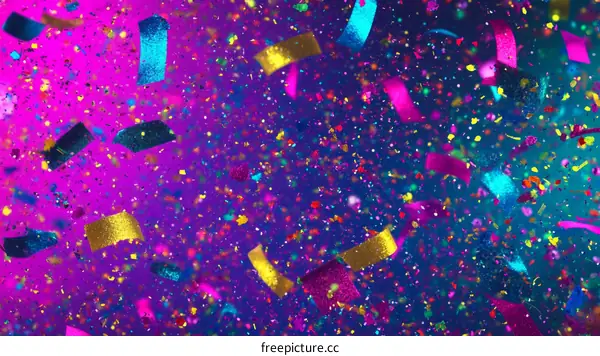 Colorful Confetti Celebration Background