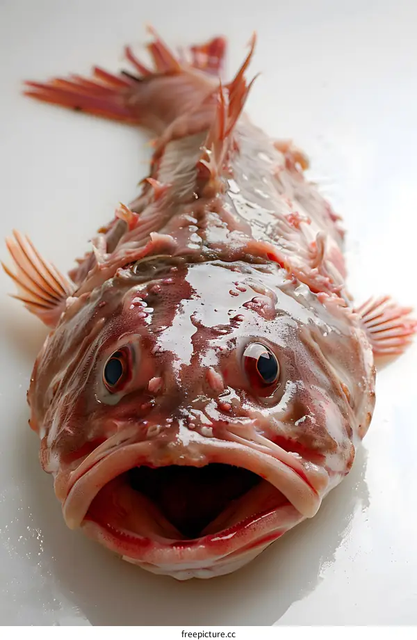 Fresh Fish on White Background