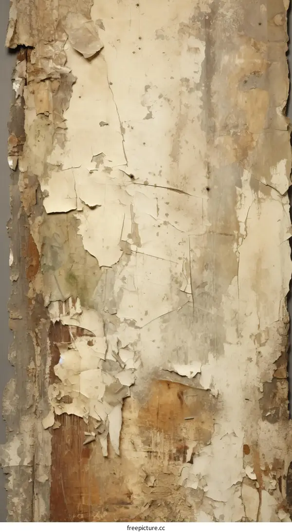 Aged White Painted Wood Planks