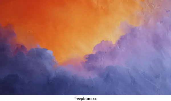 Abstract Colorful Cloud Landscape Illustration