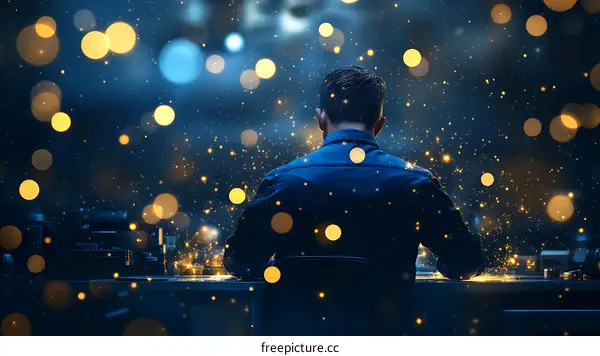 Focused Craftsman in Industrial Setting