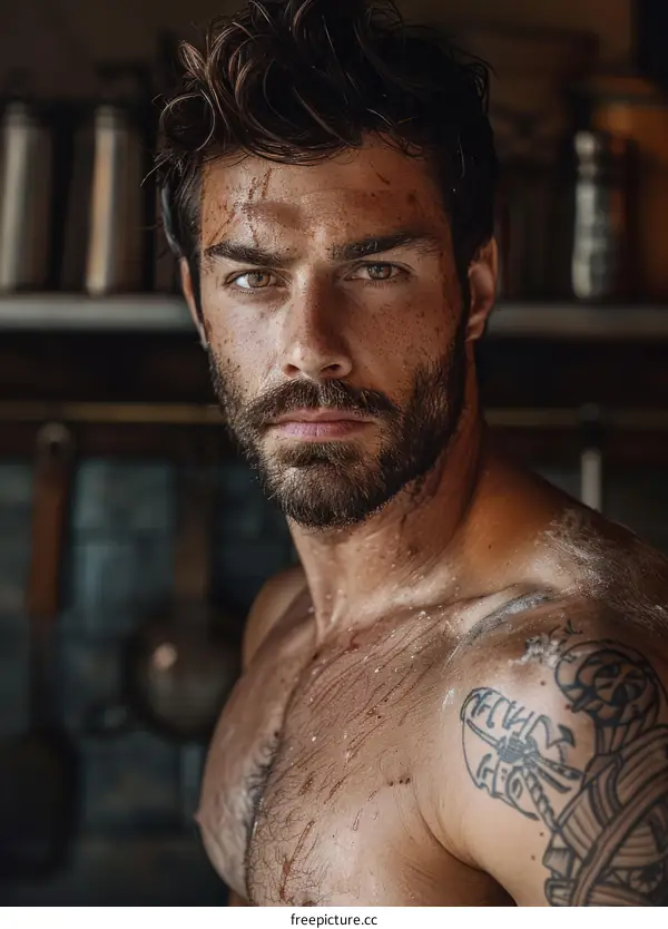 Portrait of a Ruggedly Handsome Man