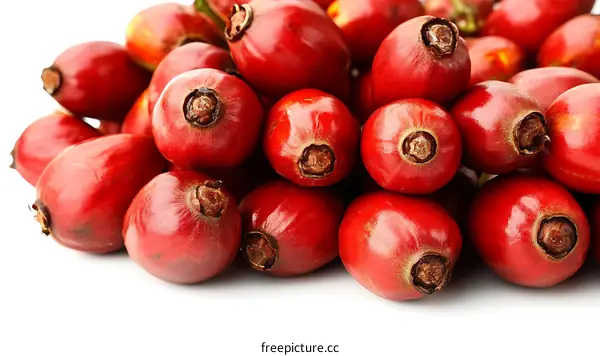 Closeup of Rose Hips Fruits