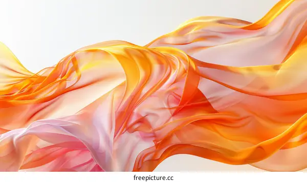 Flowing Silk: Abstract Texture in Vibrant Colors