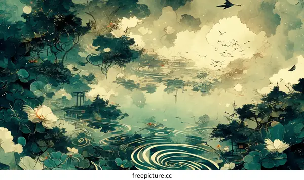 A Dreamy Landscape of Japanese Serenity