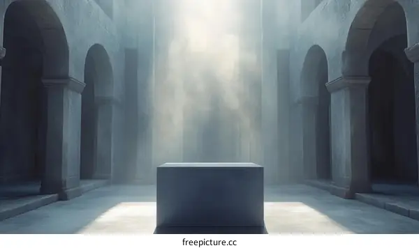 Ancient Roman Courtyard Empty Display Space