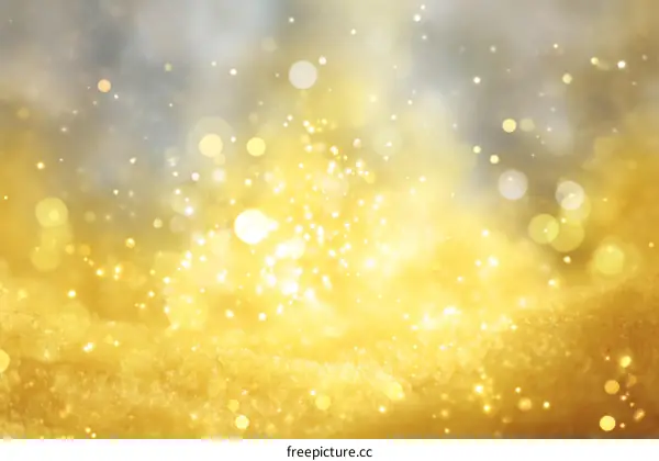 Golden Festive Bokeh Background