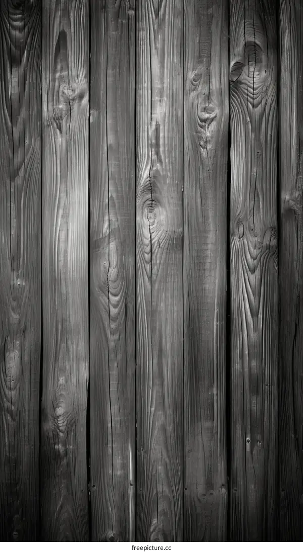 Black Wooden Fence Texture