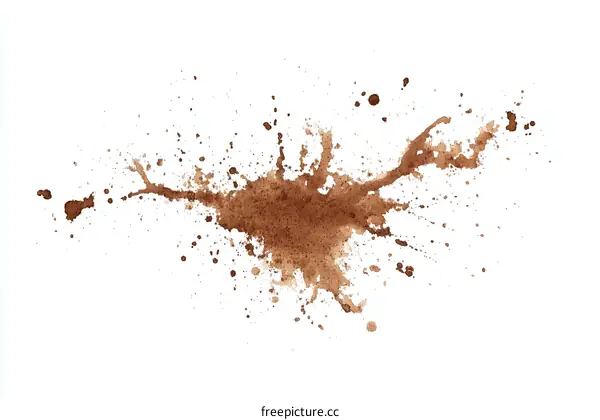 Coffee Stain Spatter Illustration
