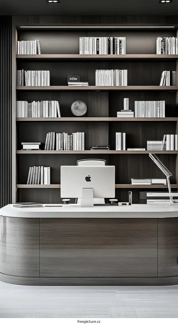 Modern Office Space Interior Design Illustration