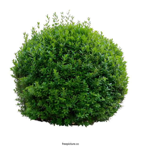[Transparent Background PNG]Green Bush Isolated On White Background