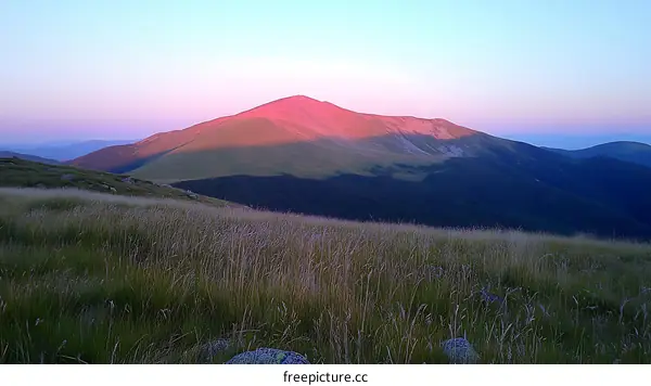 Mountain Sunrise Landscape at Dawn