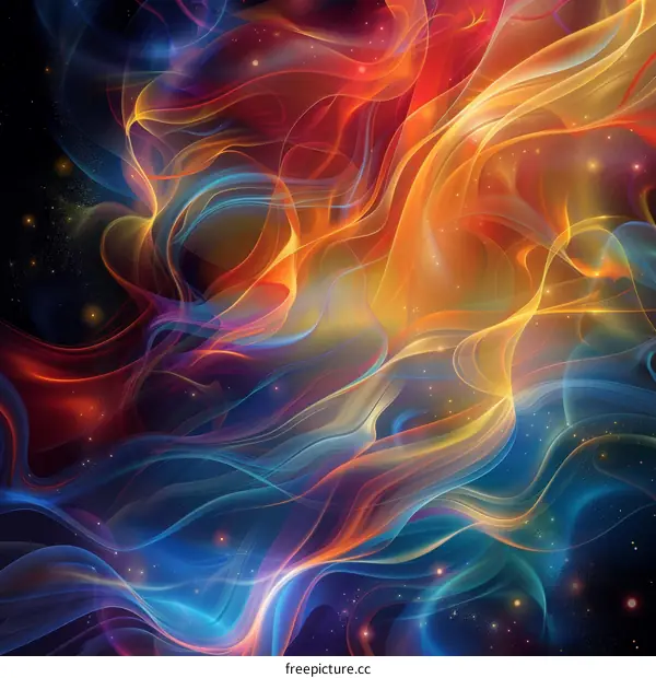 Fire Symphony: Abstract Dance of Flames