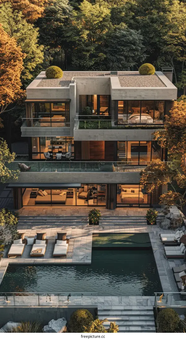 Modern Villa Retreat in the Forest