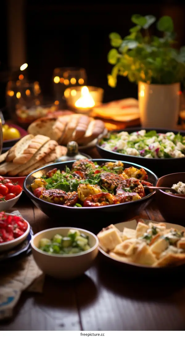 A table full of delicious food