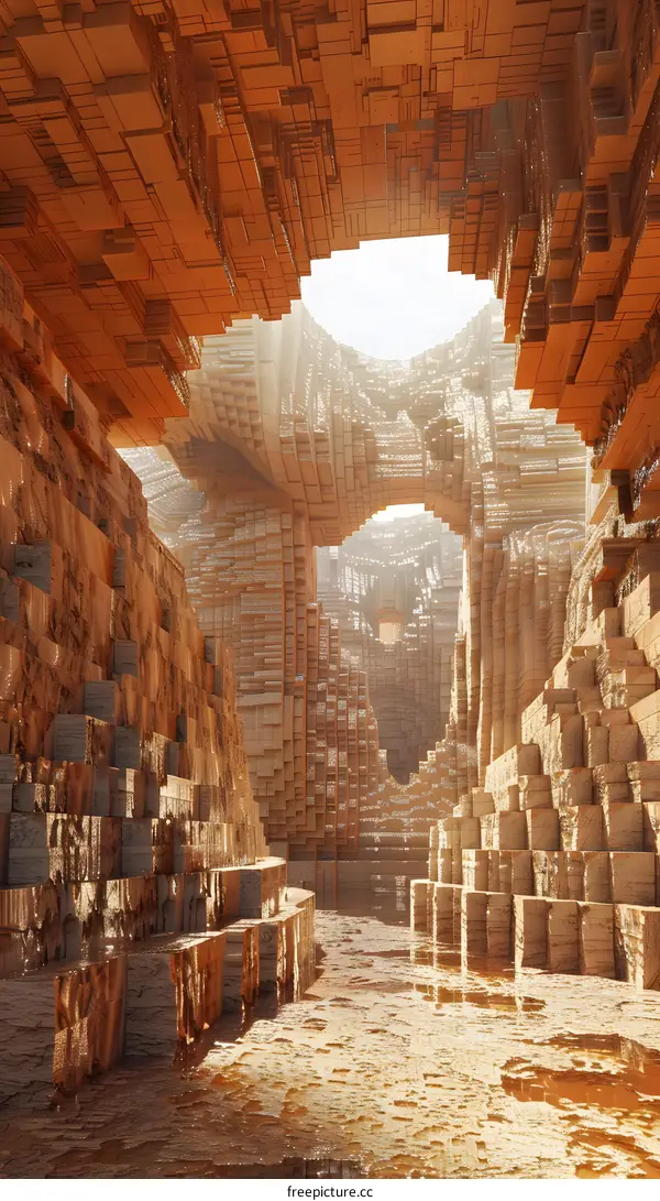 Abstract Geometric Architecture Structure