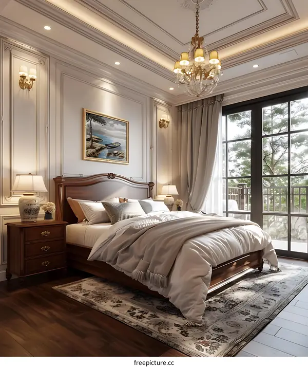 European-style bedroom renderings
