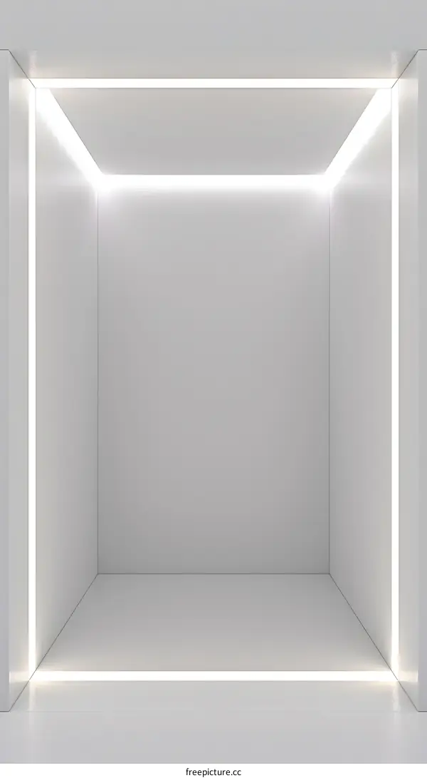 White Room With Minimalist Lighting