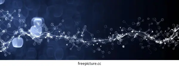 Abstract Molecular Structure Illustration Background