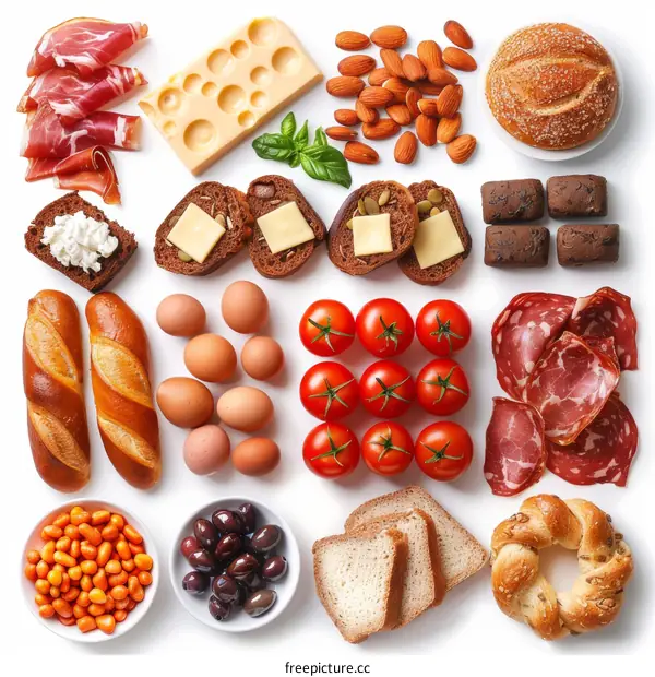 Top View of Assorted Food Ingredients