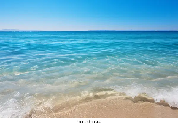 Stunning Beach with Crystal Clear Water and White Sand